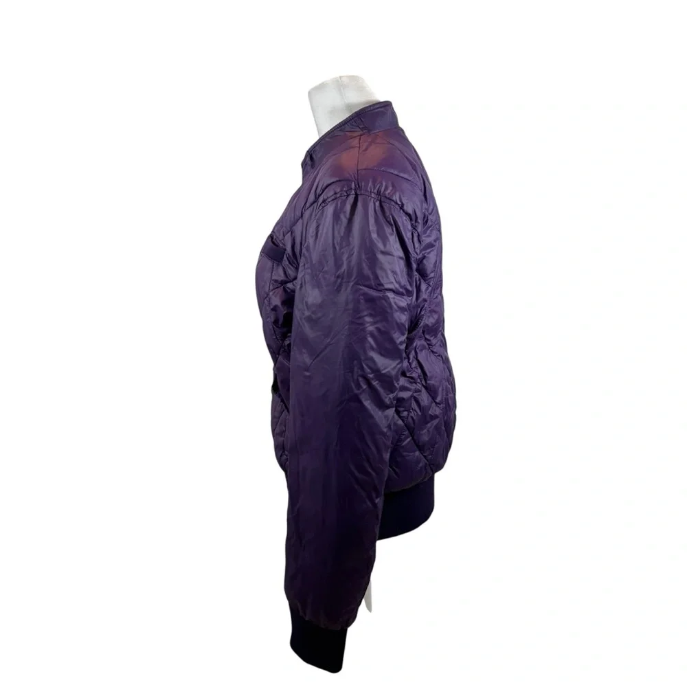 Ladies Members Only Dried Grape Color Ultra Light Mo-Tech Puffer Jacket‎ Large
